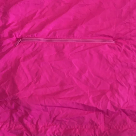 ASICS Packable Jacket Sz L Pink with blue trim - Picture 6 of 9